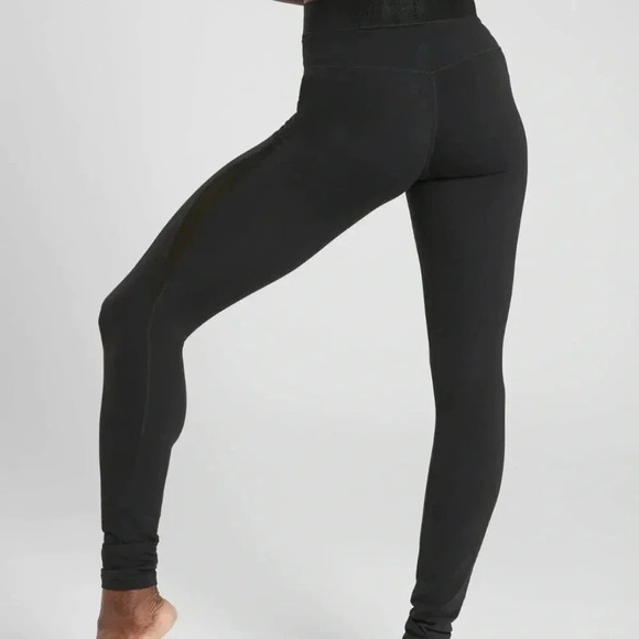 Athleta Aura Heel Tight Leggings Black Wm Size Small Style# 487629 $119 Active - Picture 2 of 16
